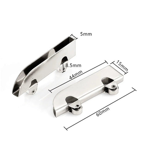 Sliding Glass Door Roller Kit 4 Pack With Stainless Steel Ball Bearing Wheels 5mm Clamp Track dimensions view