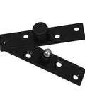360 Degree Heavy Duty Hidden Bookcase Hinges Stainless Steel Shaft Invisible Door Hinge Hardware Black Finish For Secret Doors