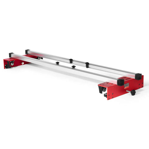 Router Sled 60 Inch Slab Flattening Jig Portable And Adjustable For DIY Woodworking red metal frame with rollers