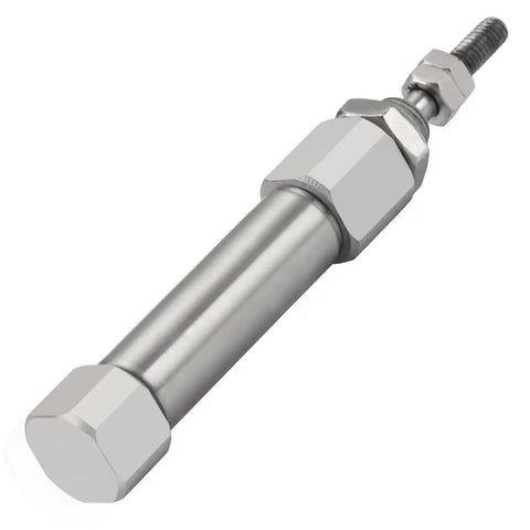 Slim Stainless Steel Air Pneumatic Cylinder CDJ2B 10 By 10 With M5 Port 10mm Bore 10mm Stroke Double Acting Single Rod Compact Linear Actuator For Precise Automation, stainless cylinder
