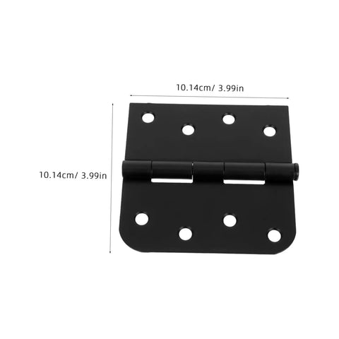 Premium Black Matte Indoor Door Hinges For Interior Wood Doors Stainless Steel Inside Hardware Set Of Three showing one hinge from top view