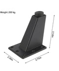Adjustable Metal Furniture Legs Set Of 4 For Sofa Bed TV Cabinet Black Finish With Anti Wobble Silent Operation Wear Resistant