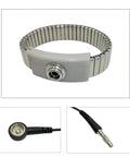 Adjustable Length ESD Wrist Strap With Retractable Coil Lead For Electronics Repair Anti Static Grounding Band