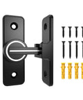 Luminous Barn Door Lock Latch for Night Visible Privacy 90 Degree Heavy Duty Gate Latch with Glow In The Dark Coating