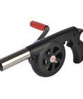 Hand Cranked Portable BBQ Fan and Campfire Bellows to Amp Up Yard Flames Fast With Durable Metal Body and Effortless Pump Design for Weekend Cookout Sessions.