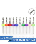 Top Notch 2.3mm PCB Drill Bit Set for Precision Circuit Board Drilling, colorful tungsten carbide micro drill bits display