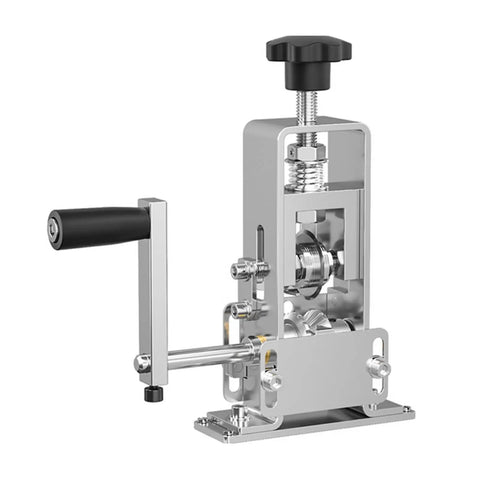 Heavy Duty Manual Wire Stripping Machine With Hand Crank And Electric Drill Drive For Professional Cable Cutting, aluminum alloy construction, compact design.