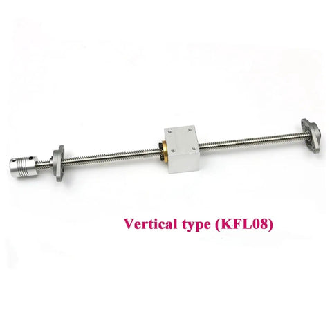 Upgrade Your 3D Printer Game With Durable T8 Lead Screw Set Featuring Precision 2mm Pitch And 8mm Diameter, Perfect For Horizontal Or Vertical Upgrades In Any Build Range From 100mm To 1000mm For Smooth Motion. Vertical T8 lead screw kit with coupler and support block, 8mm diameter, 2mm pitch