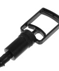 Universal Replacement Manual Cupping Pump With Ergonomic Grip For Vacuum Cups handheld suction handle, black, side view.