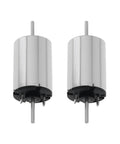 Two Pack 12V DC Mini Motors 13477RPM Micro 1015D Motors with metal casing and 1mm shaft for RC Cars DIY Projects Model Trains N Scale TT Scale H0 Gauge