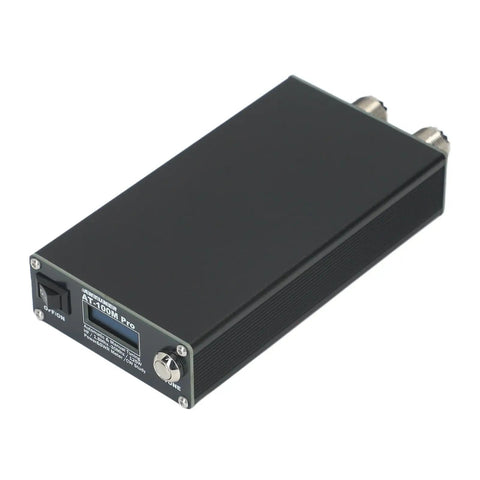 Portable RF Tuner and Standing Wavemeter 1.8MHz to 30MHz With 3300mAh Battery, black rectangular field tool