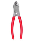 Heavy Duty Manual Cable Cutter For Aluminum And Copper Wires with red handles, Ratcheting Insulation Pliers, Portable Hand Tool