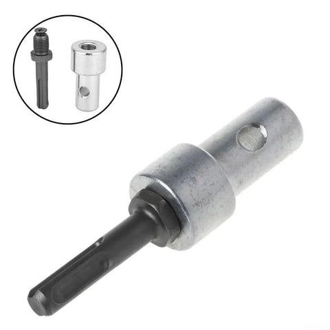 Beefy Steel Round Shank Adapter With Two Slots For Easy Swap Between Electric Drills And Earth Augers Durable Drill Accessory