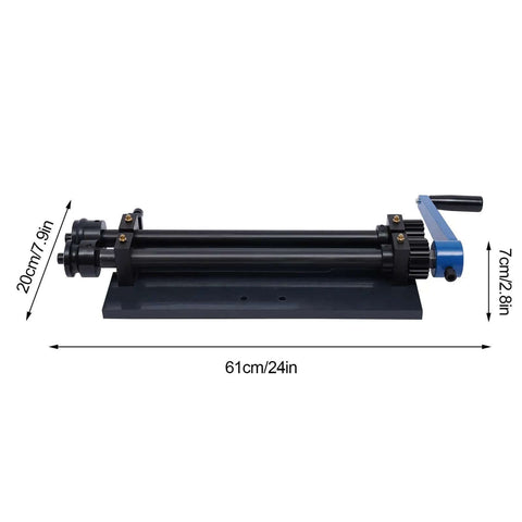 Heavy-Duty Sheet Metal Bead Roller Kit With 12-Inch Throat, Manual Vice Mounted Rotary Forming Machine, Gear Drive For 16-20 Gauge