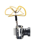 Ultra Lightweight FPV Transmitter And Camera Bundle With 5.8GHz 200mW Raceband, 600TVL 1 Quarter CMOS Mini AIO Camera, Clover Antenna