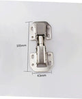 4 Inch Stainless Steel Wardrobe Door Hinges 4 Pack With Soft Close Damping Self Closing Cabinet Hinges for kitchen cabinets