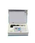 Ready To Roll Digital Fruit Hardness Tester Sclerometer Penetrometer Gauge in open box with accessories visible.