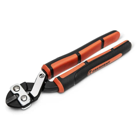Eight And One Half Inch Compact Wire And Bolt Cutter With Ergonomic Non Slip Grips For Superior Control And Cutting Leverage