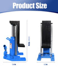 Heavy Duty Alloy Steel Hydraulic Toe Jack With Dual Point 20 Ton Top Lift And 10 Ton Edge Catch dimensions 11.4 in x 12.9 in to 18 in.