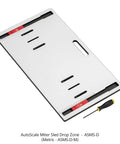 Job Ready AutoScale Miter Sled With Drop Zone Table Saw Crosscut Guide Phenolic Base for precise cutting and easy setup.