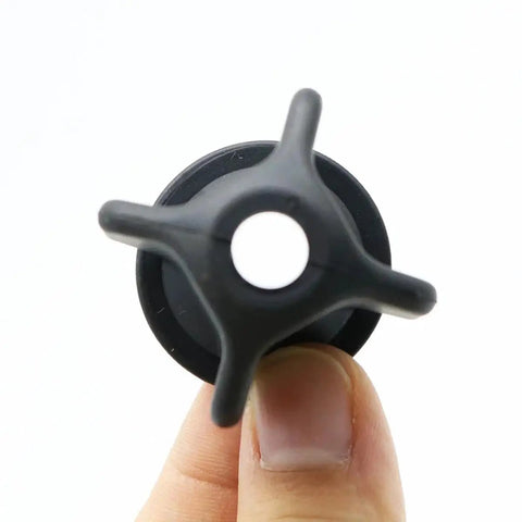 6816250 Hydraulic Control Valve Seal Kit For Skid Steer Loaders showing round black replacement part held by hand