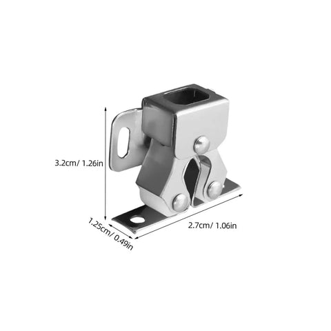 Dimensions of Heavy Duty Stainless Steel Cabinet Door Latch Set With Double Roller Catch Spring Loaded Cabinet Lock