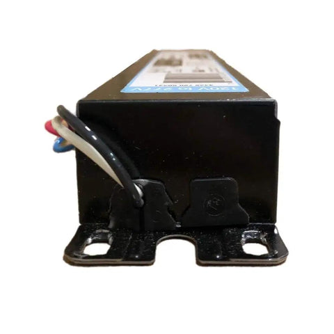Non-Dimming LED Driver Ballast 100W For Lighting Systems With Input 120-277V And Output 12-24V DC, black enclosure, front view.