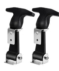 Beefed Up Set Of Four Stainless Steel Rubber Hood Latch Kit with T Handle Hasp for all weather vibration reduction and corrosion resistant fastening