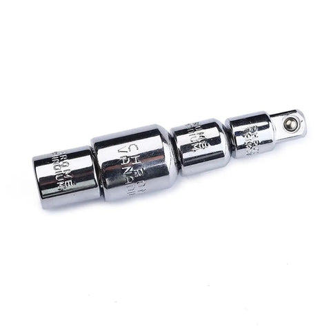 4 Piece Square Ratchet Socket Adapter Reducer Kit Includes 1/2 To 3/8 3/8 To 1/2 And 3/8 To 1/4 Plug Adapters In Silver Finish Heat Treated Chrome Vanadium