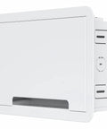 Ultra Slim In Wall Media Box With Straight Up Hassle Free Cable Routing For Streaming Players Smart Gear side view