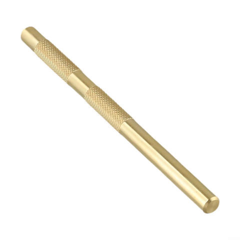 Three Pack Beefy Brass Drift Punch Set Non Sparking Pin Remover Soft Metal Alignment Tools with knurled grip visible