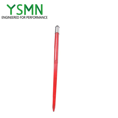 Beefy 43 Inch Hay Bale Spear Set, 3000 Lb Capacity, Heavy Duty Spring Steel spear, isolated on white background.