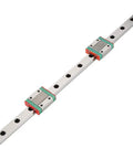 Compact 300mm Mini Linear Rail Guide with two MGN12B blocks for precise 3D printers and CNC machines, lightweight construction, side lubrication.