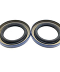 Front view: WPS trailer axle hub grease seals, blue outer ring, black double-lip seal, 1.249 in x 1.983 in