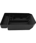 No Sweat Custom Fit Center Console Organizer Tray For Tesla Cybertruck 2024 And 2025 Models Matte Black four slot storage bin