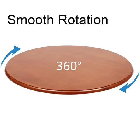 Large Lazy Susan Table Turntable Round Dining Tray 360 Degree Swivel Plate 30 40 50 Inch Easy To Clean Reddish Brown