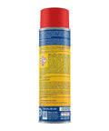 Back view of Polylube 300 PTFE Clear Gel Lubricant Aerosol, details on yellow label 13 oz can, Pro Grade High Temp Penetrating Grease.