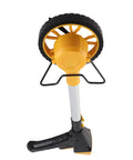 Distance Measuring Walking Wheel Digital Counting Device Foldable for, showing top view of durable anti-slip measuring wheel.