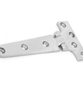 Heavy Duty Stainless Steel T Type Door Hinge For Gates And Doors Thickened Build 151 By 75 By 4.5 mm with visible screw holes