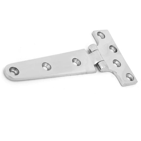 Heavy Duty Stainless Steel T Type Door Hinge For Gates And Doors Thickened Build 151 By 75 By 4.5 mm with visible screw holes