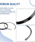 Close-up of seal rings from Beefed Up Hydraulic Log Splitter Cylinder Rebuild Seal Kit For 4.0 Bore X 1.75 Rod Fits Huskee Splitters Pack Of 11 Seals Replacement Kit For Quick Easy Fix.