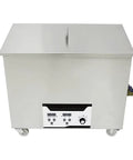 Heavy Duty Industrial Ultrasonic Cleaner 130L Tank For Badass Grime Removal with digital controls and stainless steel finish.