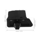 Easy Grip Motorcycle Turn Signal Activation Switch With Sensitive Operation And Wide Compatibility For Motorcycles And Electric Bikes Black Handlebar Control Switch For Quick Signaling And Safer Rides front view with measurements