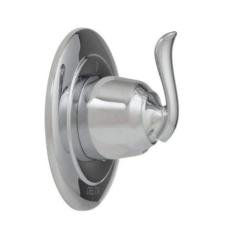 Linden Single Handle Shower Diverter Trim Kit In Chrome Finish For Easy Valve Swaps, Smooth Water Control, Modern Curves