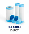 Flexible duct components for Heavy Duty Indoor Outdoor Spot Cooler With Twin Ducts And Auto Oscillating Airflow, 10,236 BTU Power