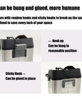Heavy Duty Electric Portafilter Cleaner And Knock Box For Rapid Coffee Ground Disposal Smooth Stainless Steel espresso tool with hooks for mounting.
