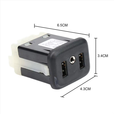 Smooth Install Usb Aux Charging Socket Connector For Chevrolet Bolt Ev Trax Sonic Models Featuring Rock Solid Abs Housing and Exact Fitment