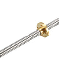 Eight Millimeter Diameter One Hundred Millimeter Lead Screw Rod With Copper Nut For 3D Printer Z Axis, Stainless Steel Lead Screw With Four Lead