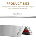 Built Different 304 Stainless Steel Corner Guards With Smooth Rounded Edges On Walls Doors And Counters Ultra Tough Bump Shield That Stays Gleaming And Super Easy To Maintain Daily, measuring 122cm long.