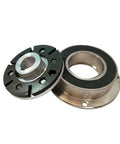 Compact 24V 16W Electromagnetic Brake for Printing Accessories, metal components, front view, durable and easy to install